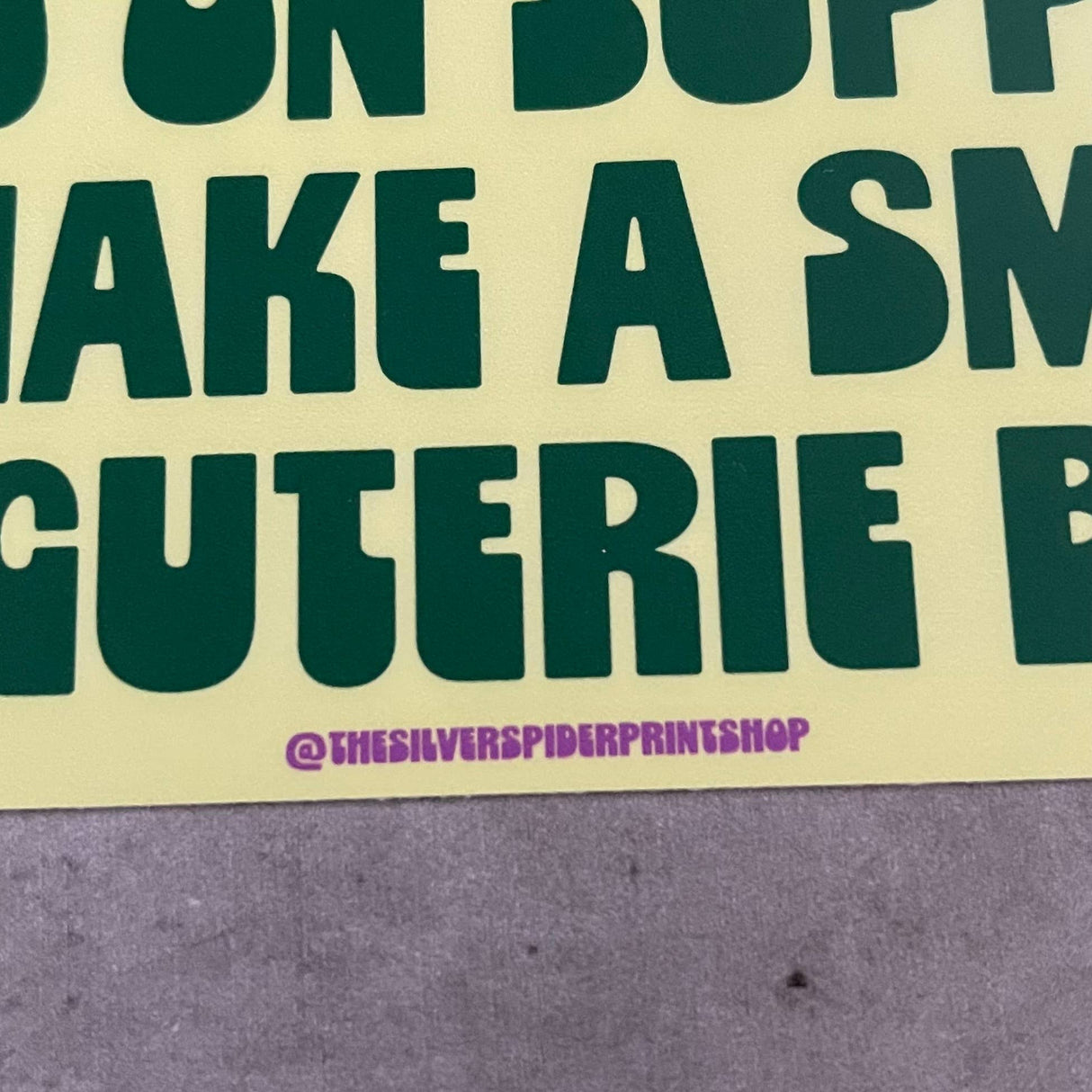 On my way to spend $150 Charcuterie board Bumper Sticker