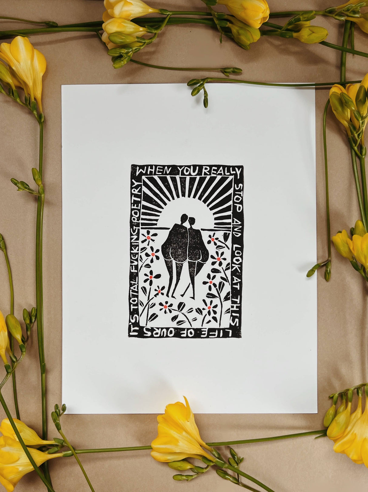 Total F*cking Poetry Art Print