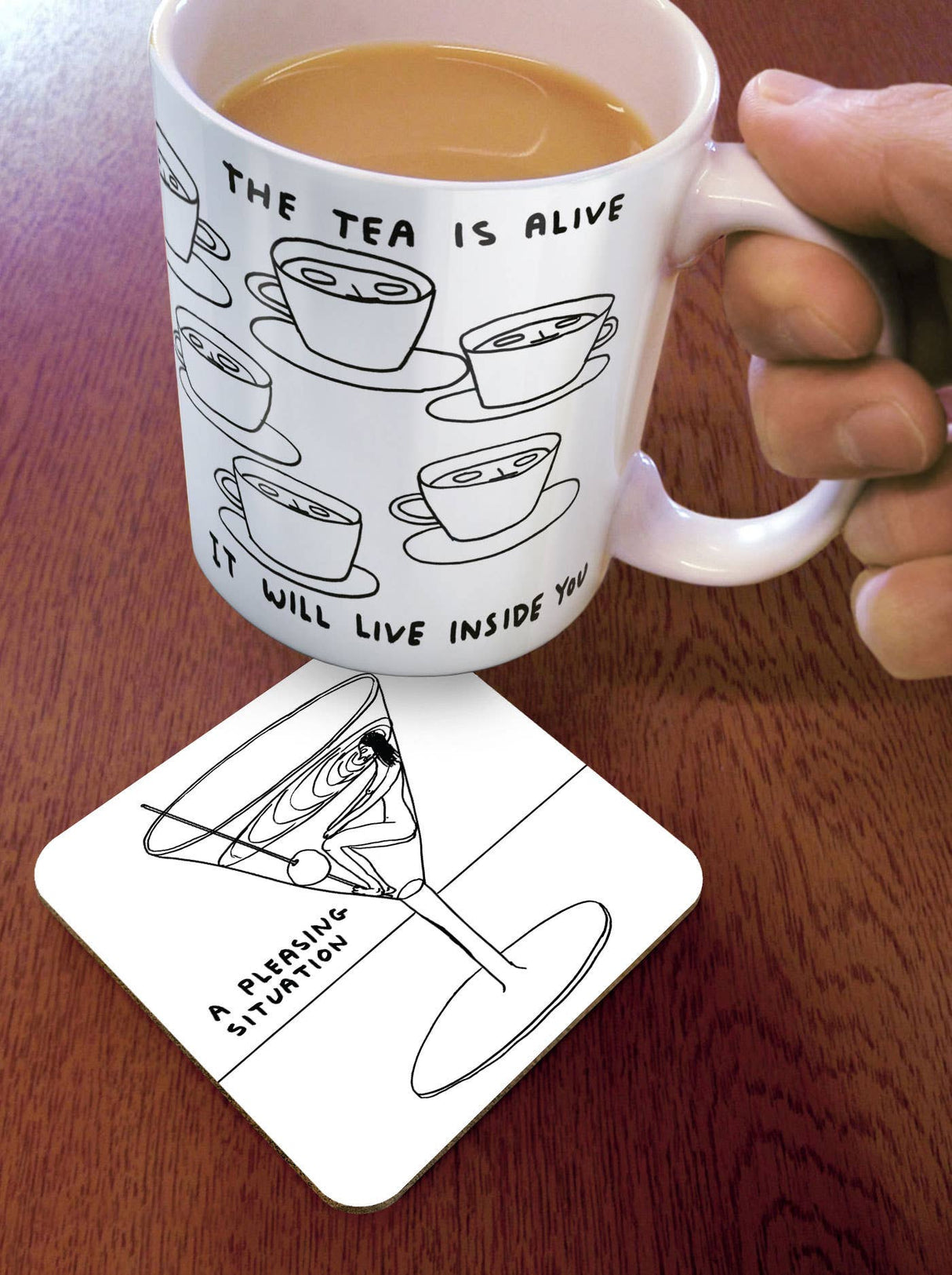 A Pleasing Situation Art Coaster