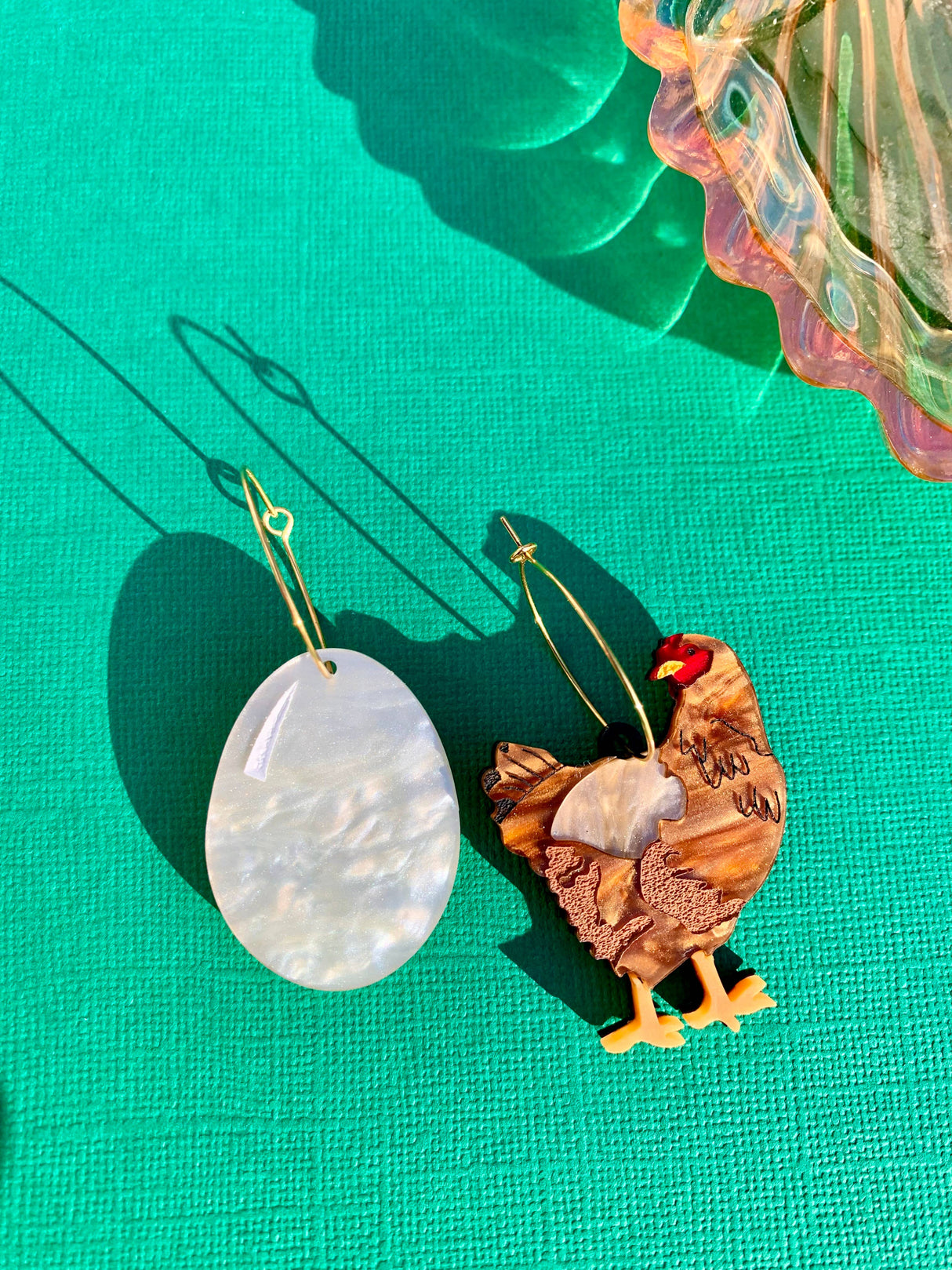 Chicken and Egg Earrings