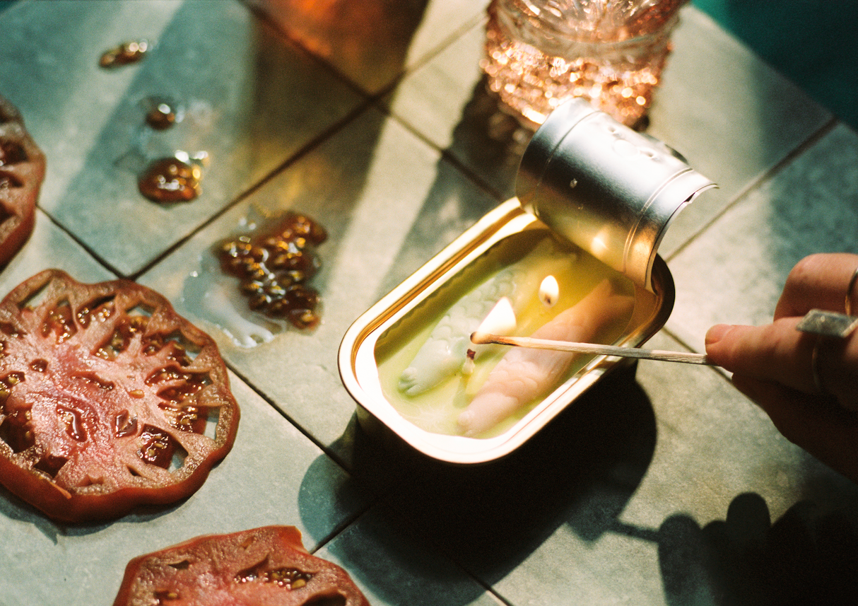 Olive Oil and Sea Salt Tinned Fish Candle