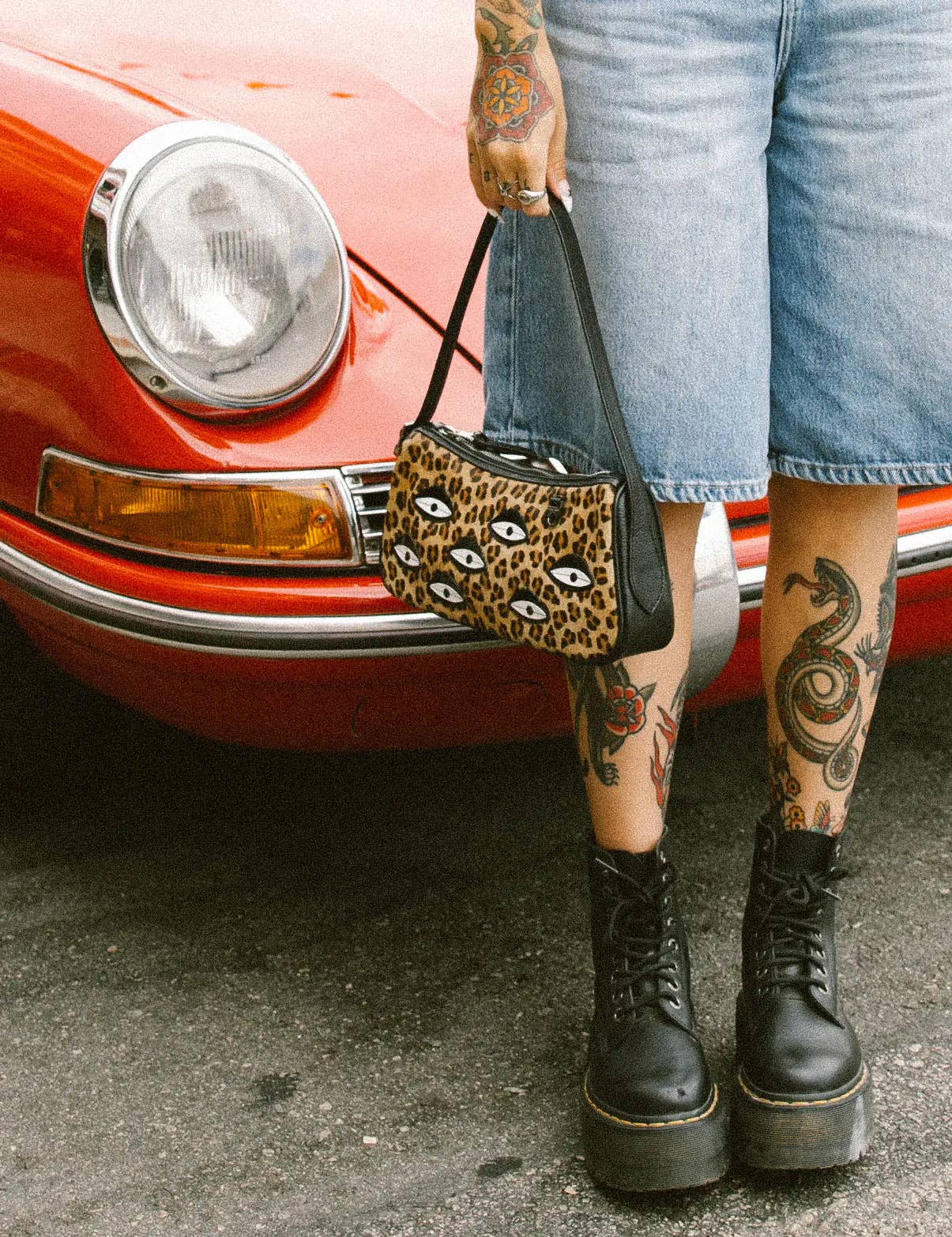 Lucas Hobo Mini Animal Print Handbag - All Over Eyes