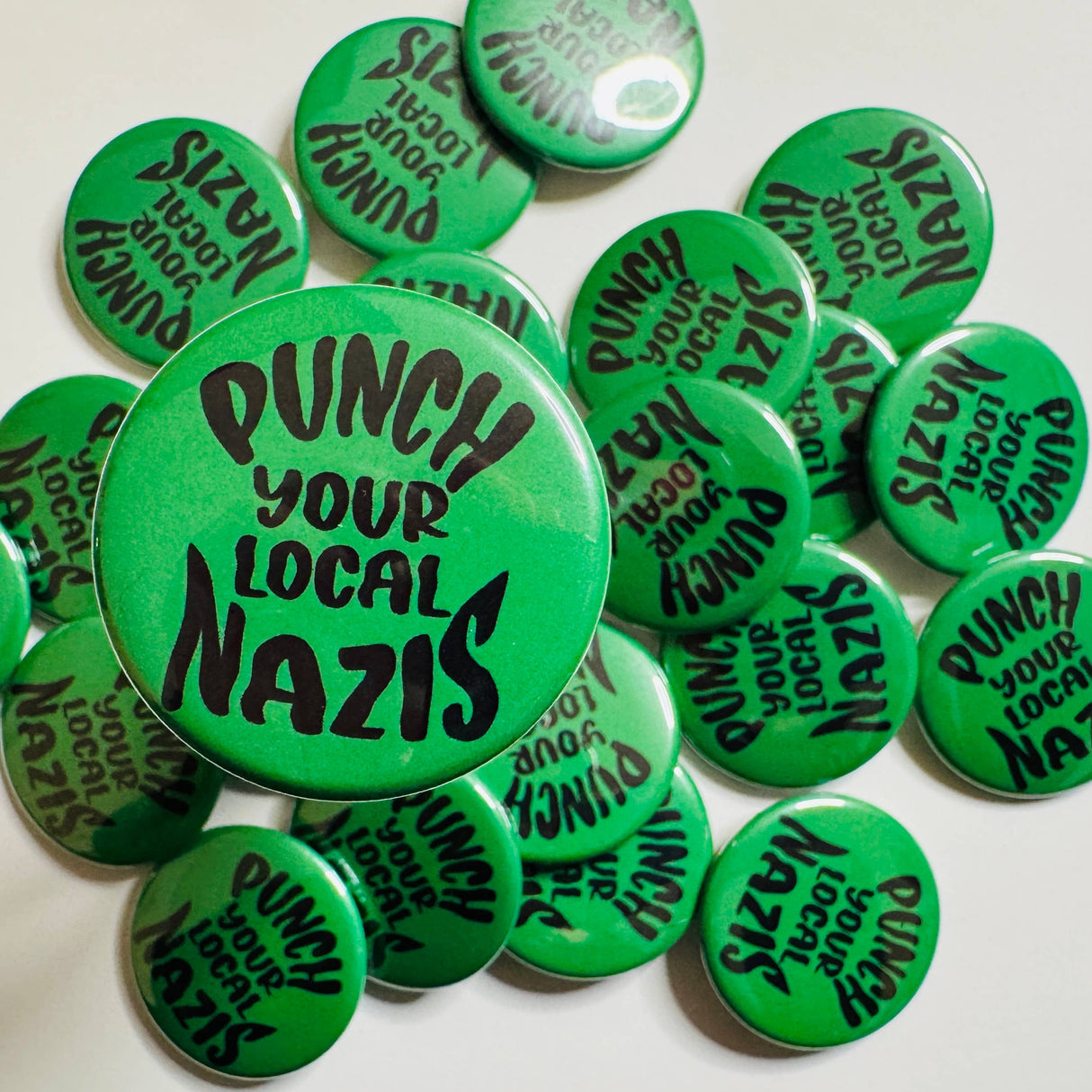 Punch Your Local Nazis 1.5" Pinback Button