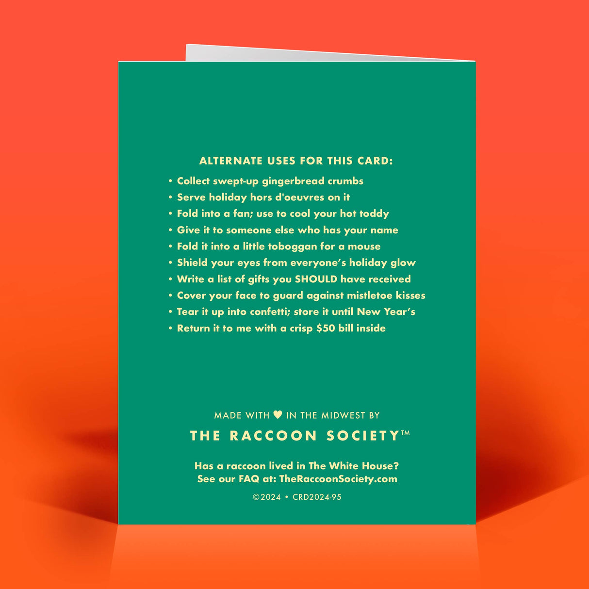 Act Like We're Not High Christmas Card