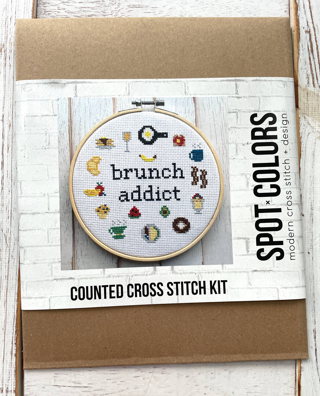Brunch Addict Counted Cross Stitch Kit