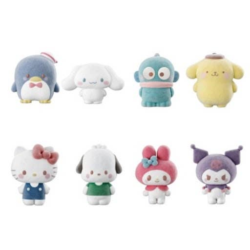 Limited Bandai Sanrio Fluffy Flocked Blind Box