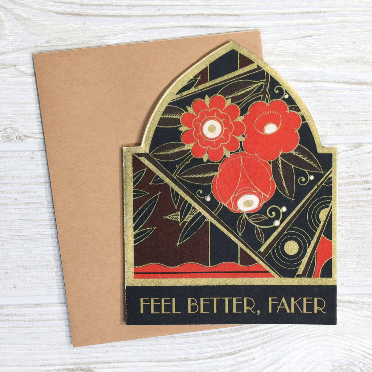 Feel Better, Faker Greeting Card