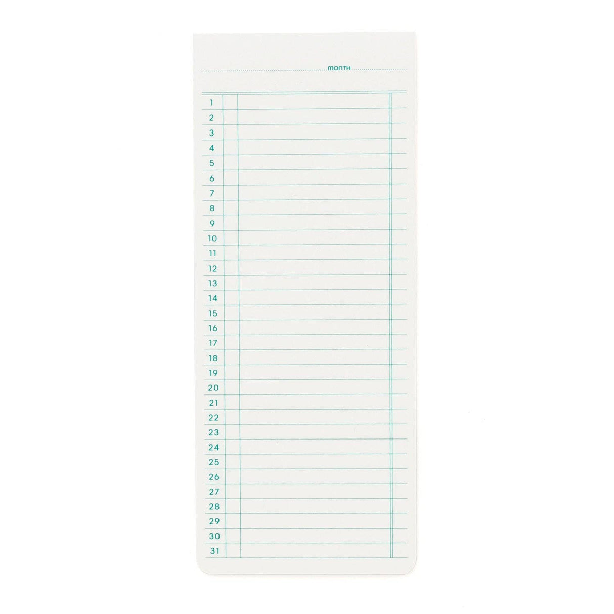 Sticky Memo Pad/ Monthly