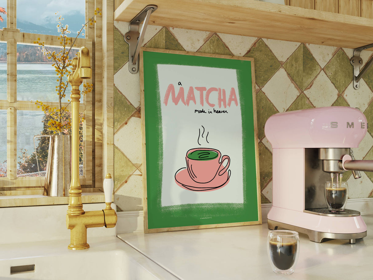 A Matcha Made In Heaven Wall Art Print