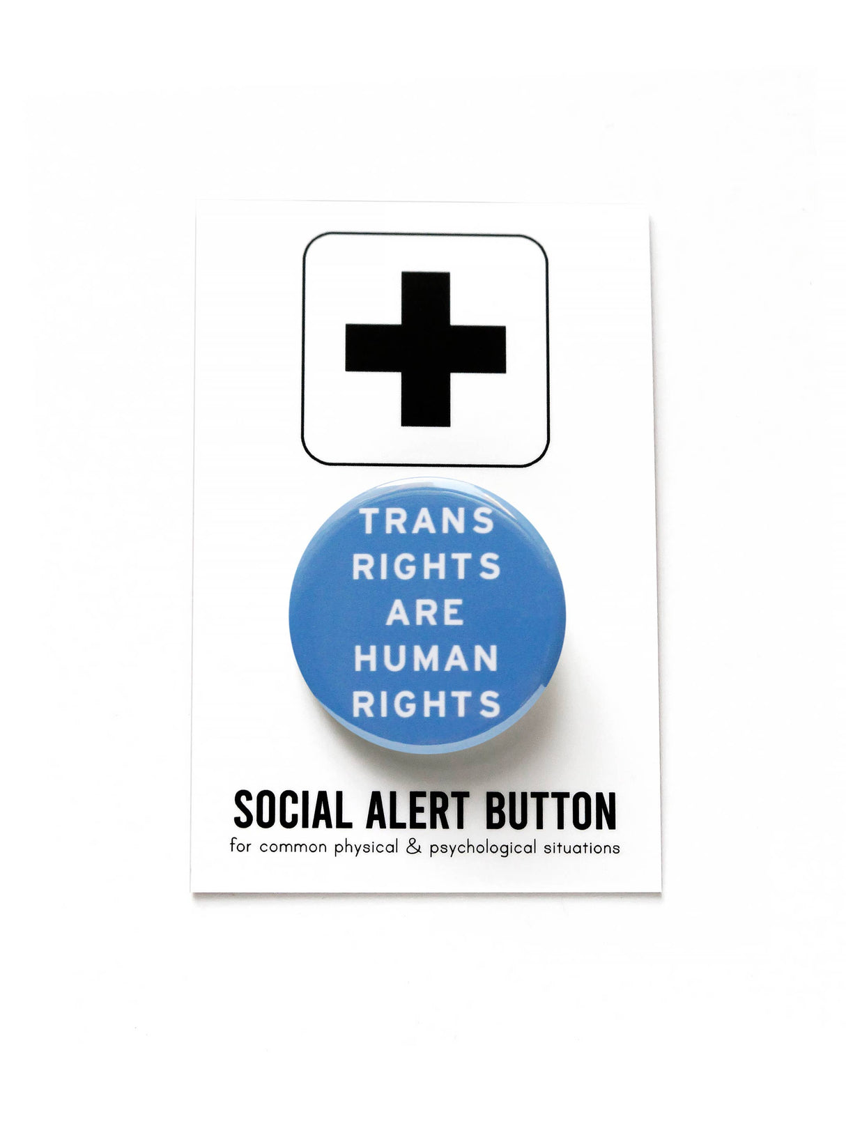 TRANS RIGHTS Pins 1.25" Button Trans Social Justice Pin