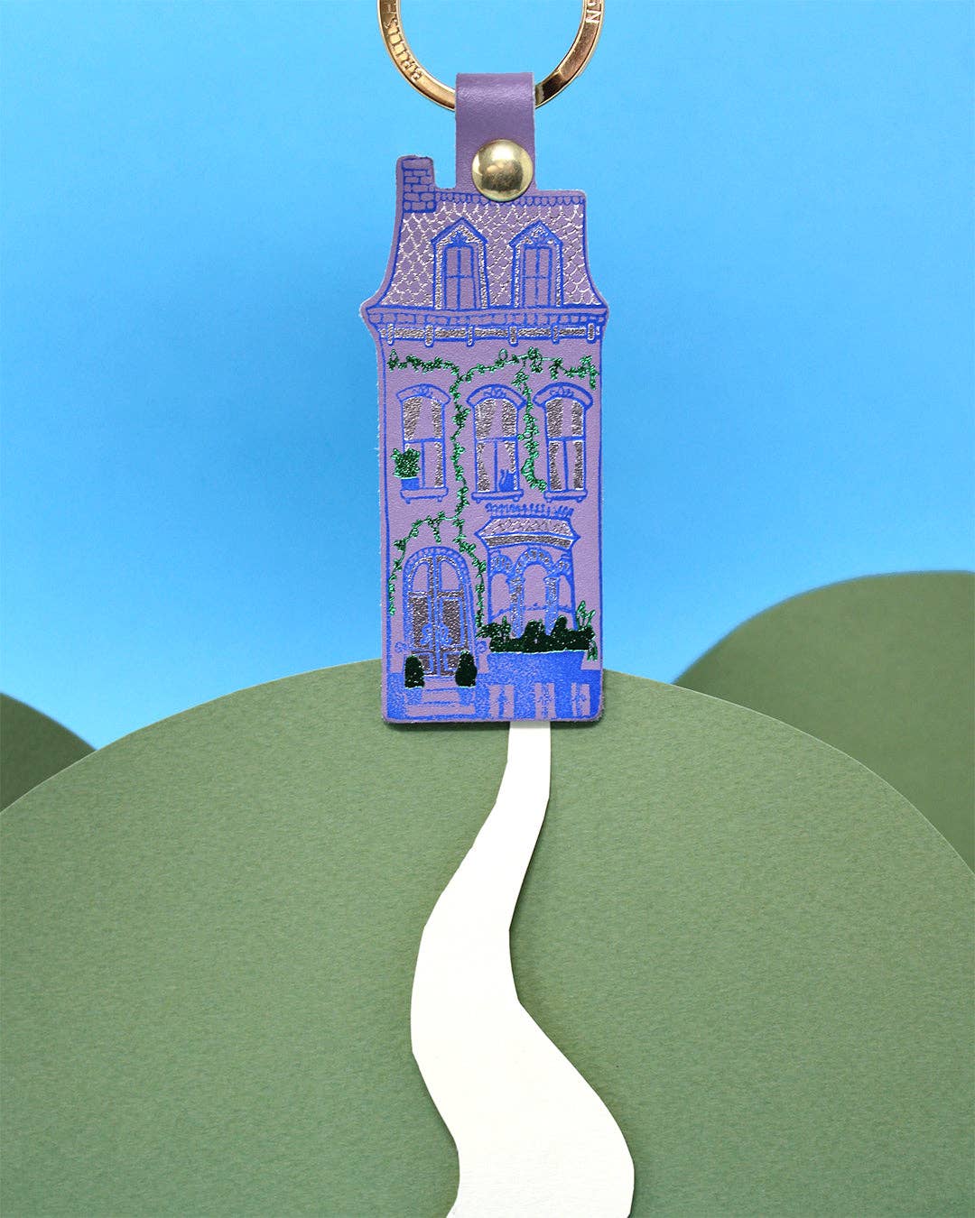 Leather Dolls House Key Fob