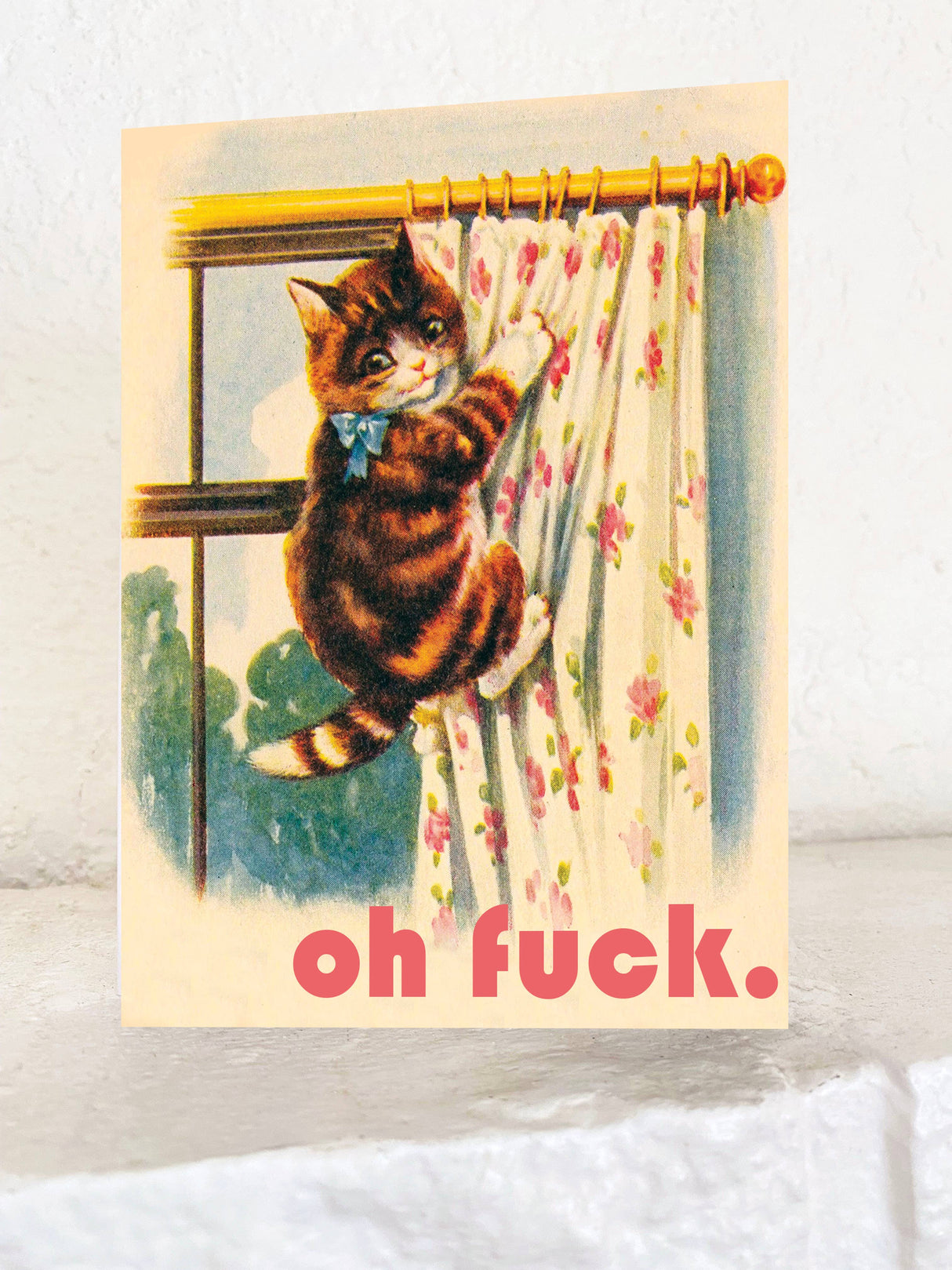 Oh Fuck Kitty Greeting Card