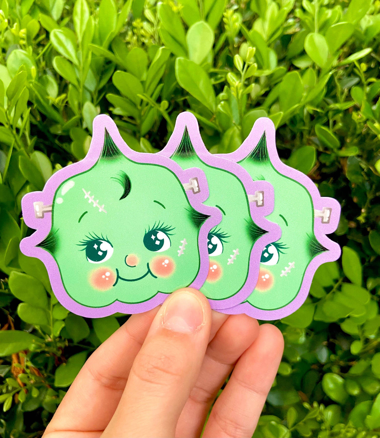 Costumed Kewpie Doll Halloween Sticker