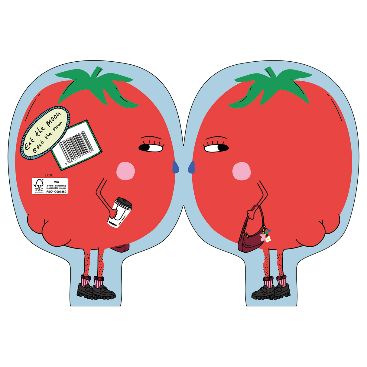 Hey Tomato! Die Cut Greeting Card