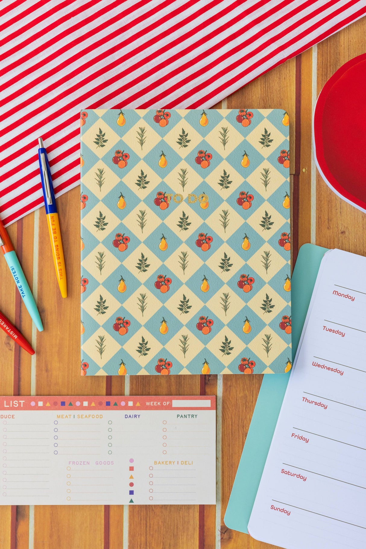 To Do Planner, Garden Checkered