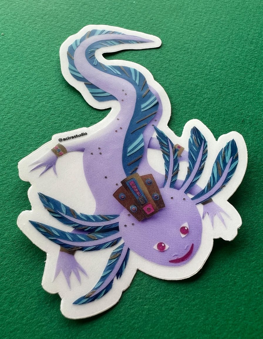 El Axolotl Sticker