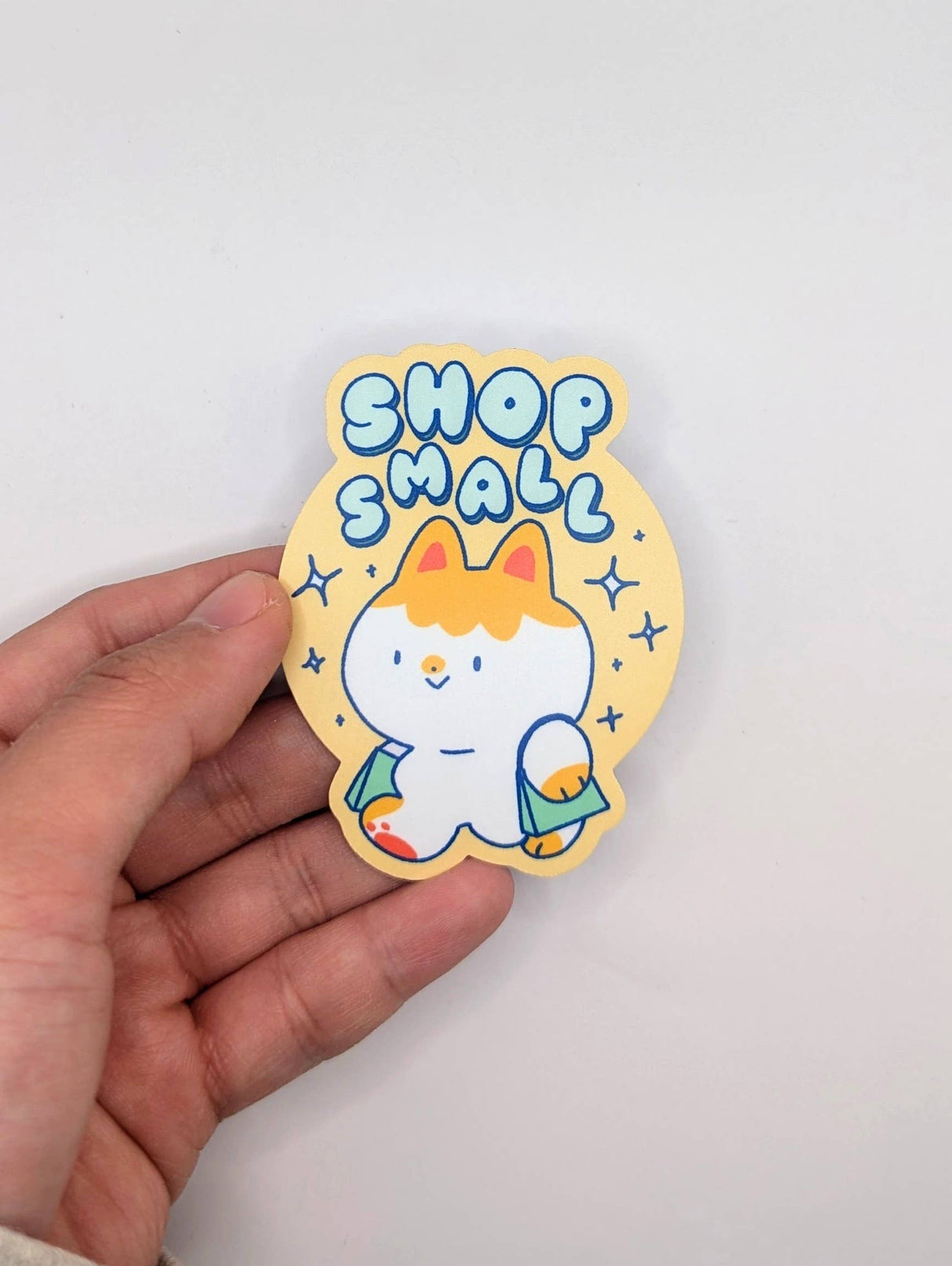 Shop Small Cat Vinyl Sticker