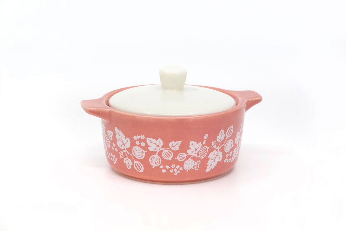 Pyrex-Inspired Gooseberry Casserole Ceramic Trinket Box