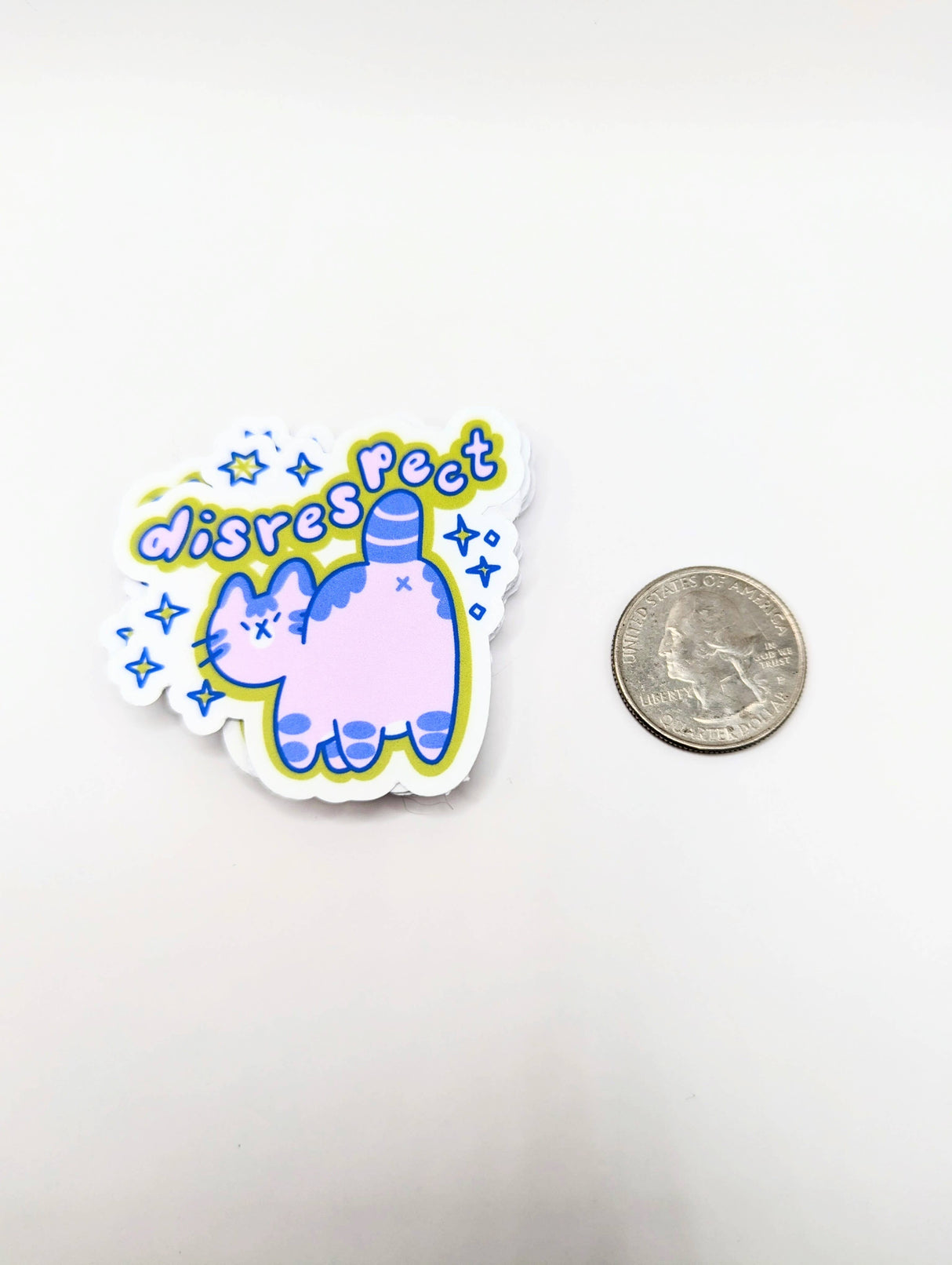 Disrespect Cat Butthole Vinyl Sticker