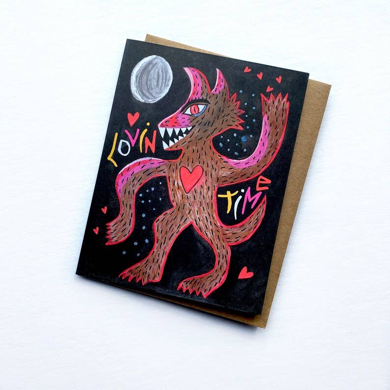 Wolf Love Greeting Card