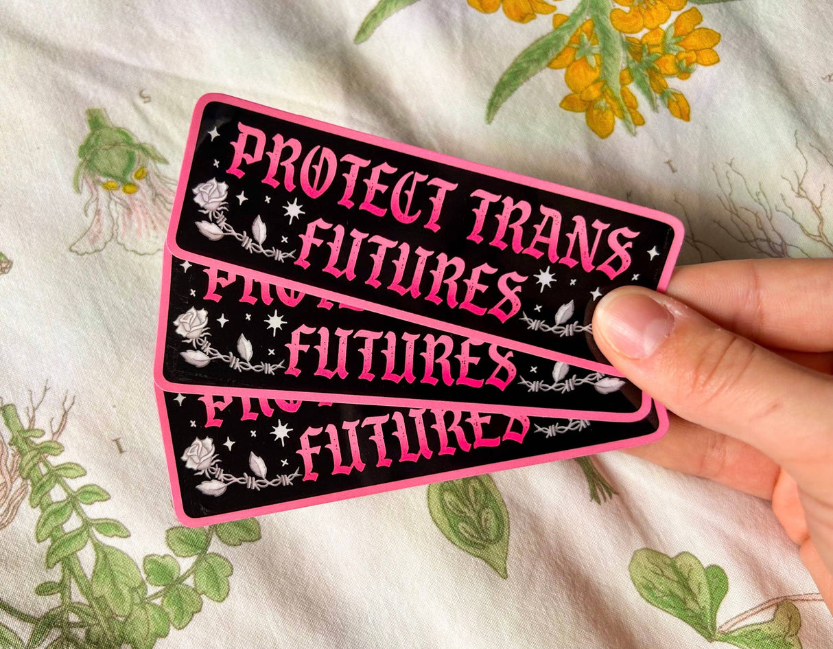 Protect Trans Futures Sticker // LGBTQ+ Transgender Pride