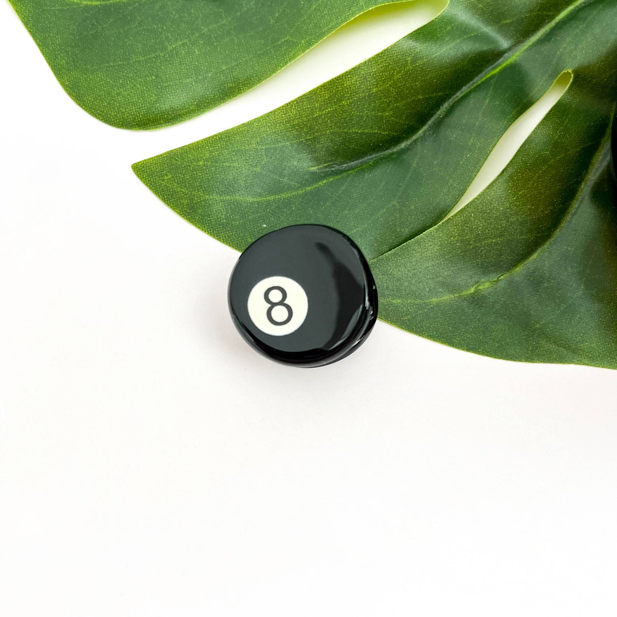 Mini Billiard Ball Acetate Claw Clip