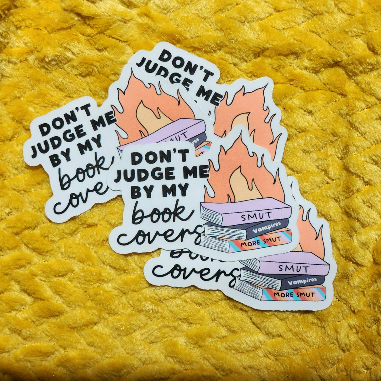 Don't Judge Me by My Book Cover Sticker