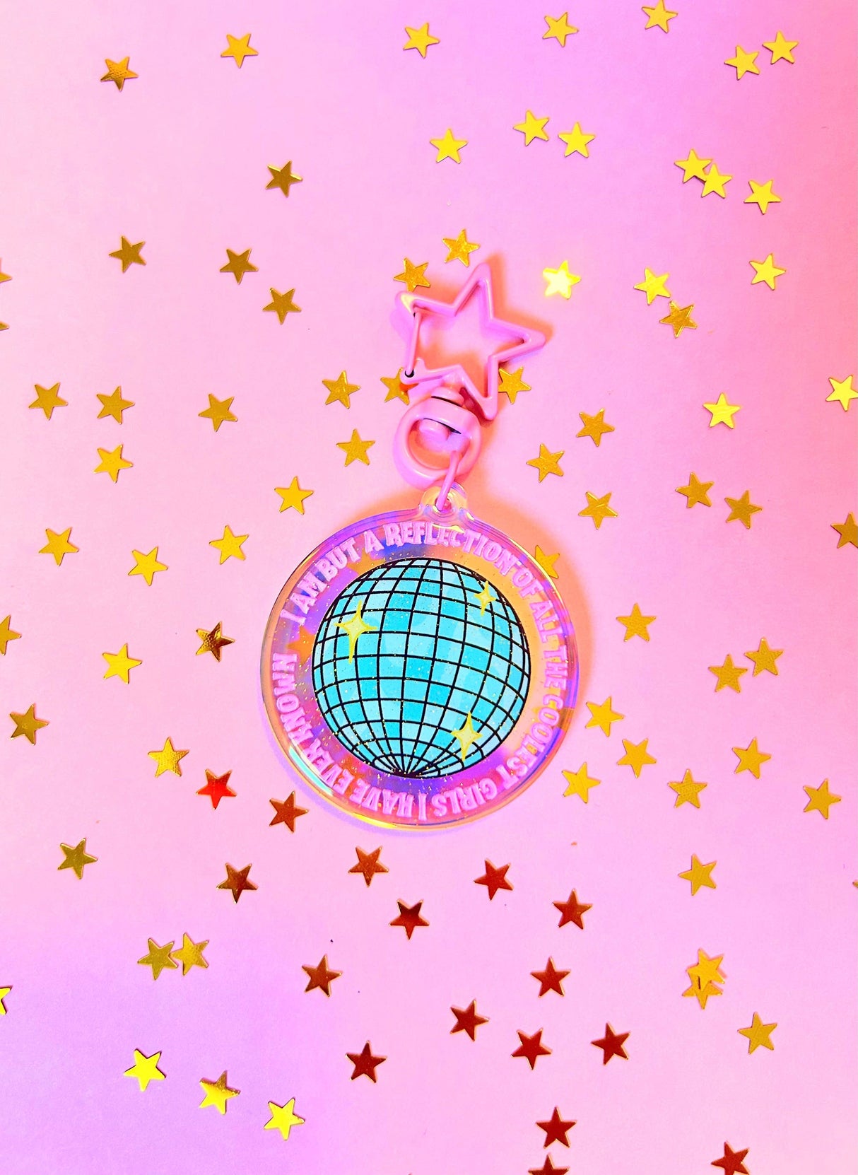 Reflection of the Coolest GIRLS I've Known Keychain