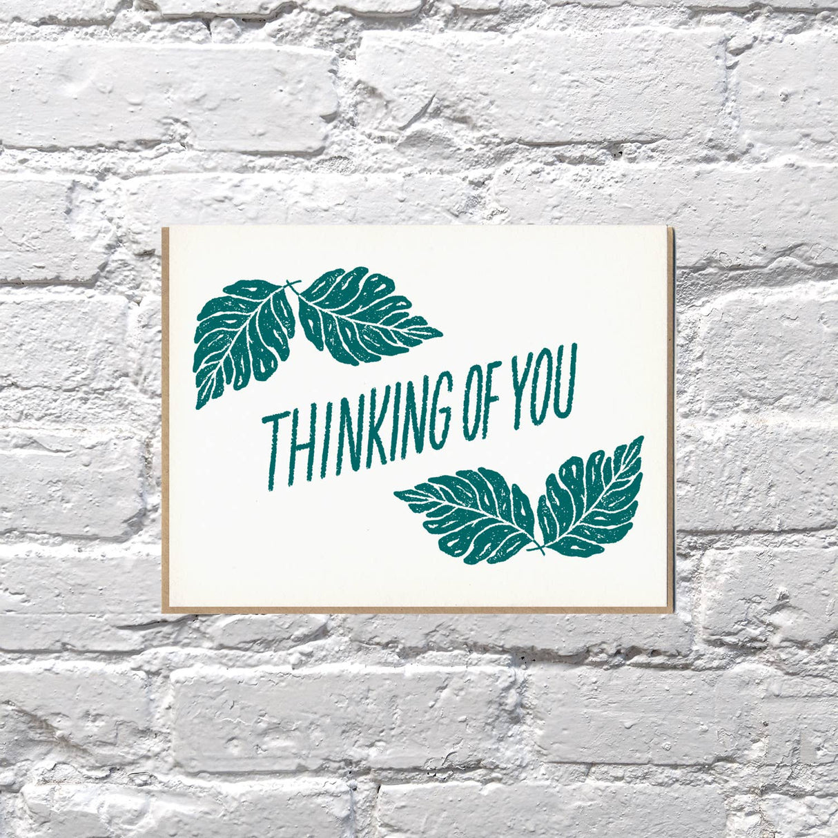 Thinking Of You Leaves Greeting Card