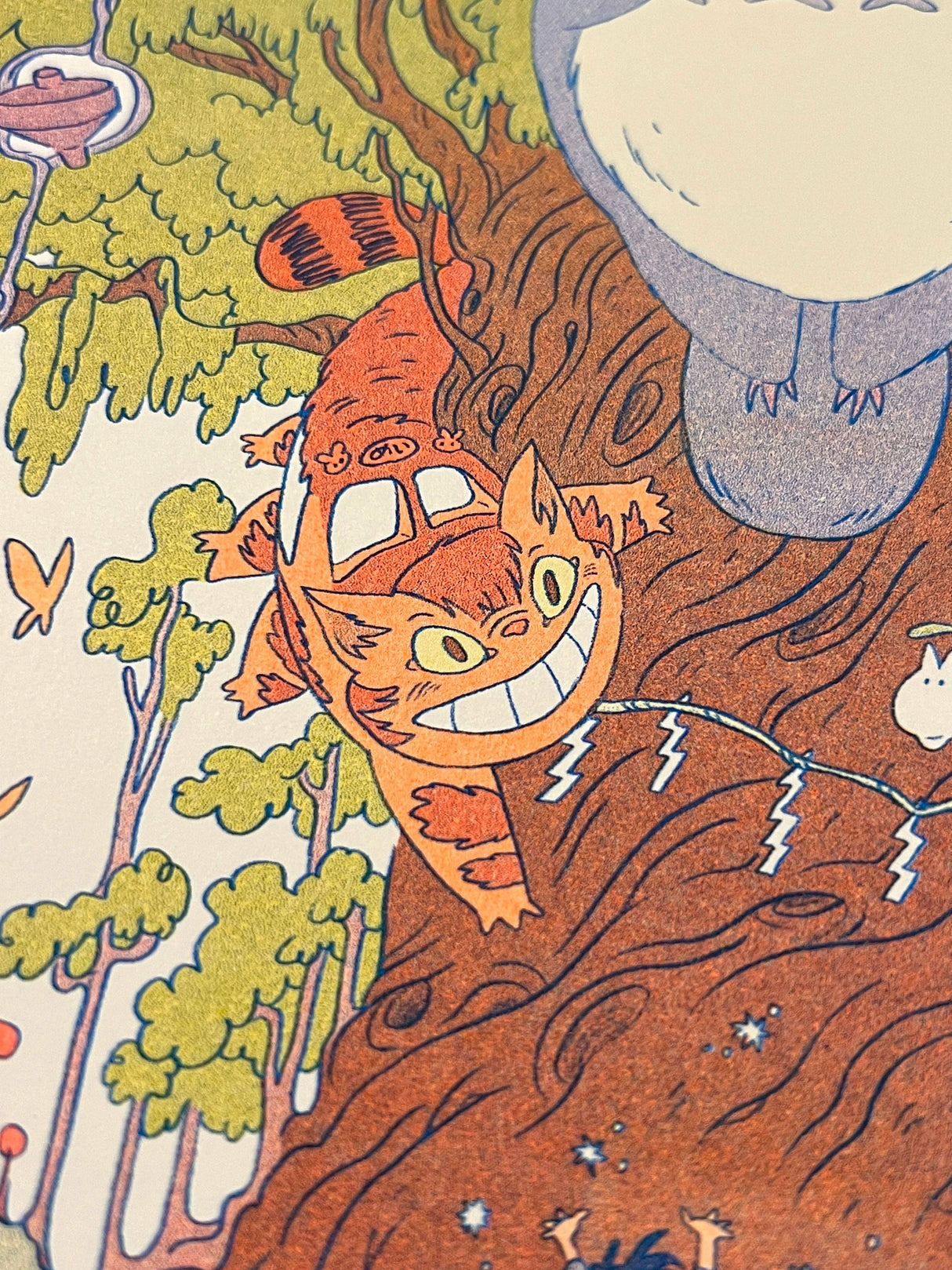 Totoro Small Riso Print