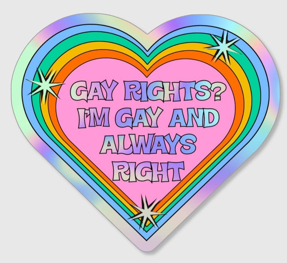 Gay Rights Funny Sticker