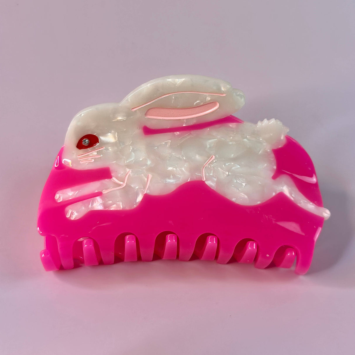 Lingonberry Bunny Hair Claw