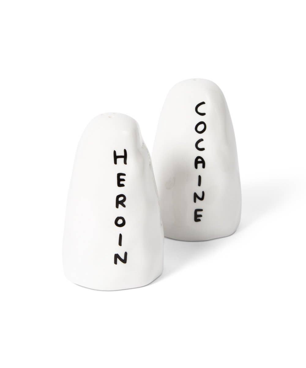 H&C Salt and Pepper Shakers x David Shrigley