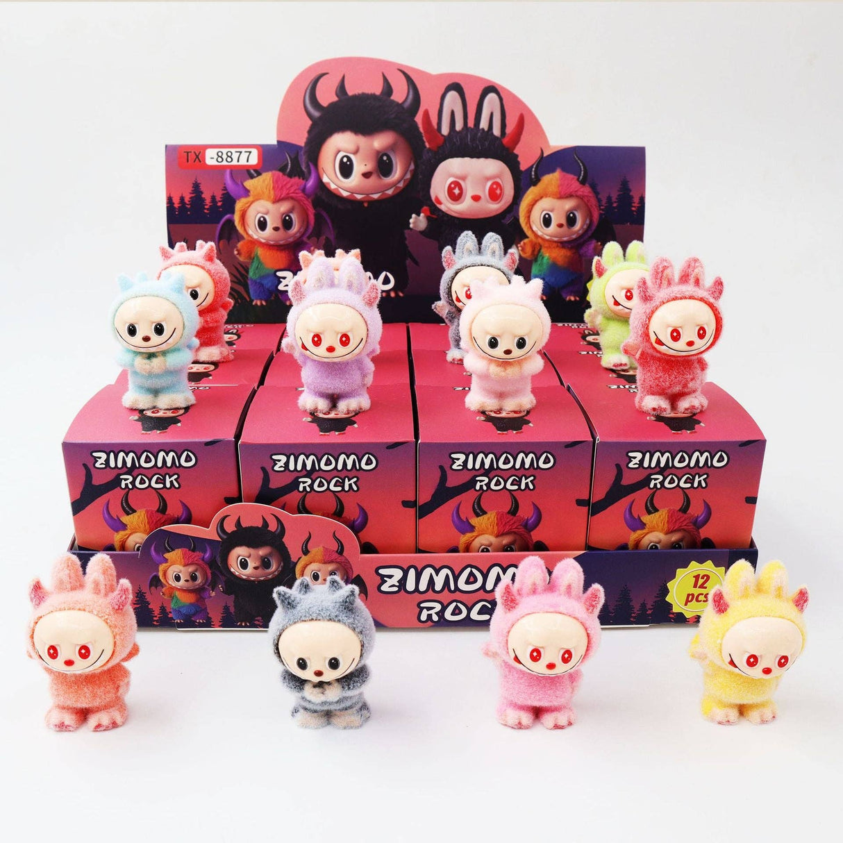 Christmas Flocked Vinyl Figure Collectible Toy Blind Box