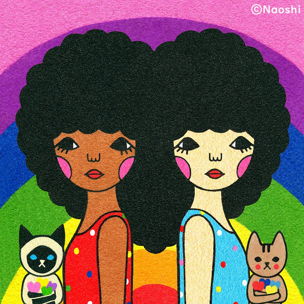 We Love 8×8 Art Print