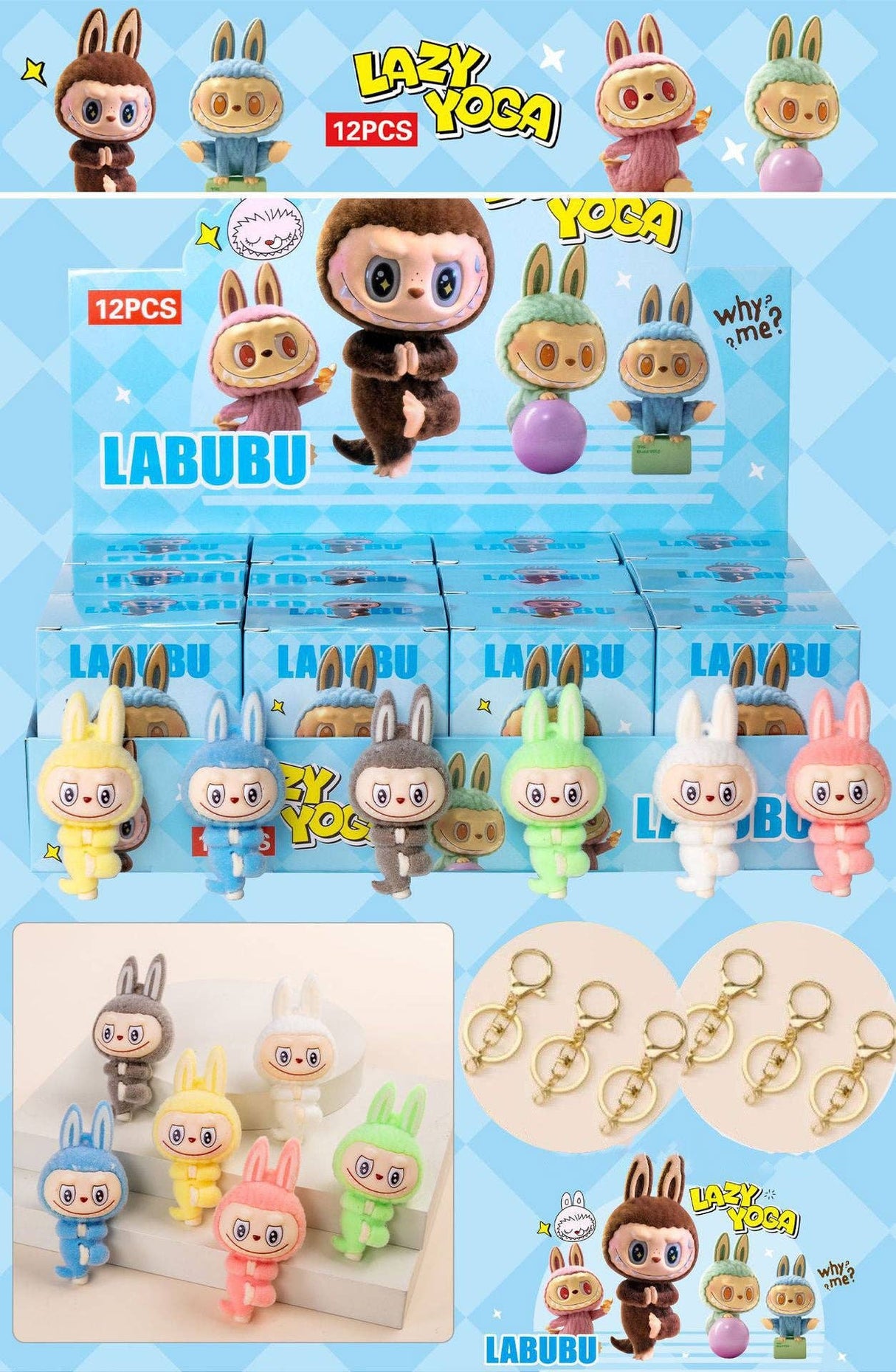 Christmas Flocked Vinyl Figure Collectible Toy Blind Box