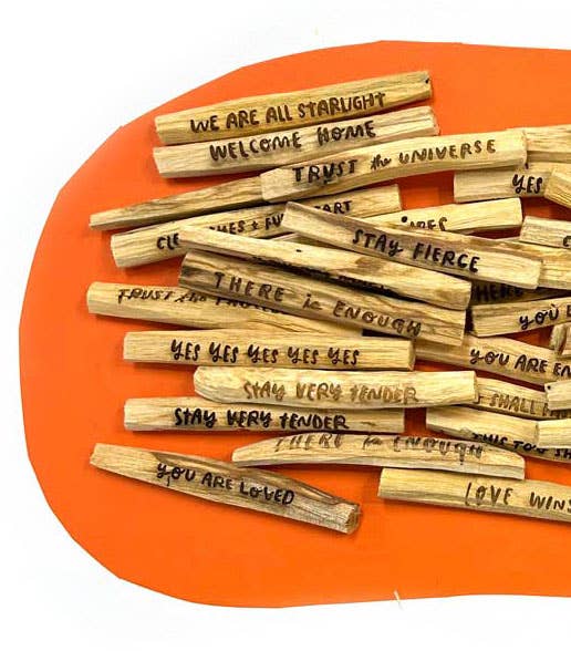 Laser-Engraved Palo Santo Starter Pack