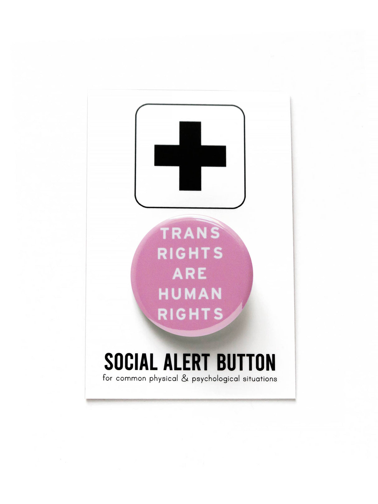 TRANS RIGHTS Pins 1.25" Button Trans Social Justice Pin