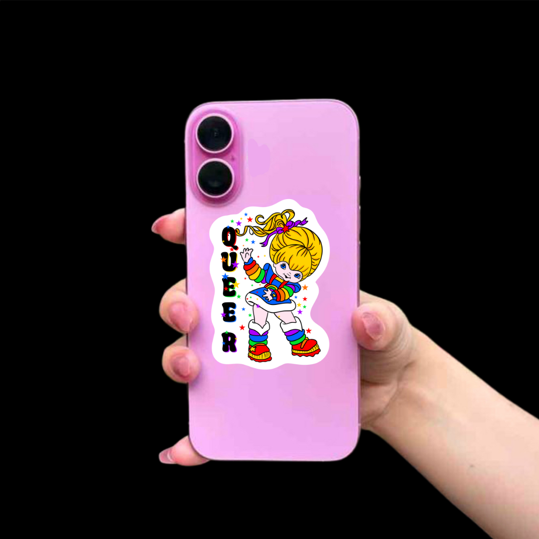 Queer Rainbow Brite Vinyl Sticker