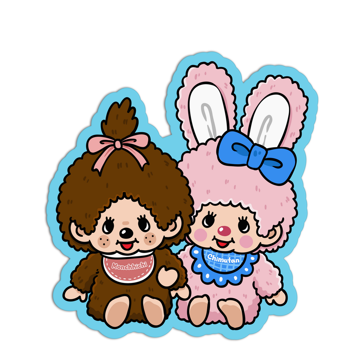 Berry & Blossom Monchhichi Textured Stickers