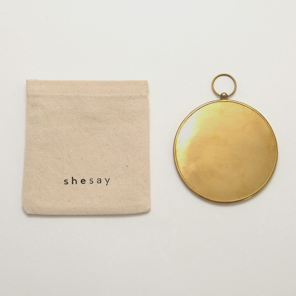 Handmade Brass Hand Mirror