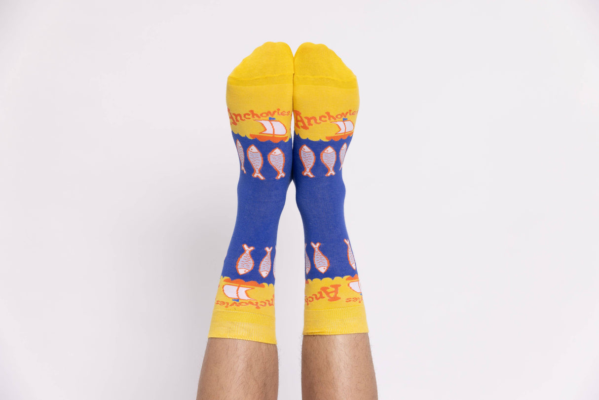 Anchovies - Large Crew Socks