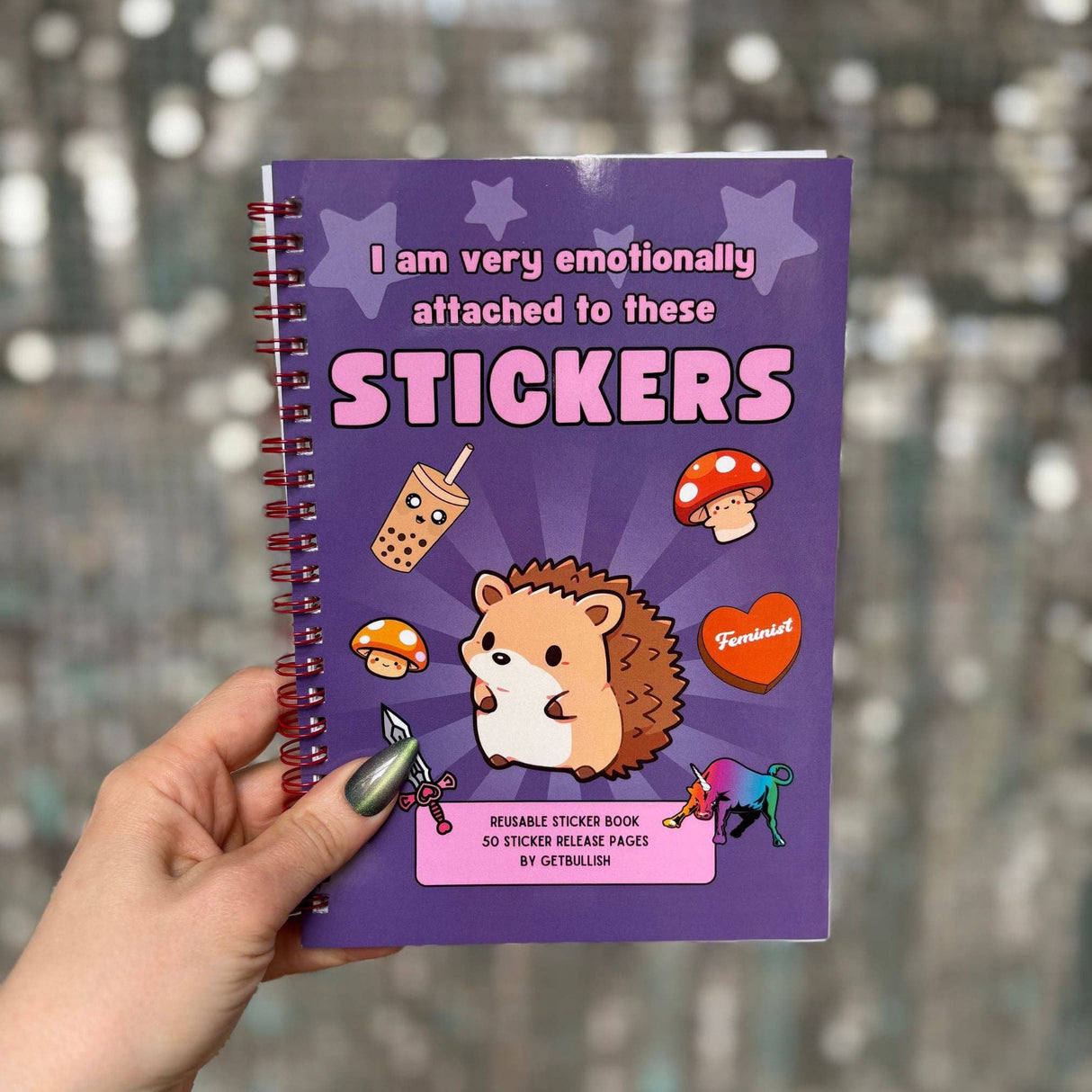 Emotionally Attached Reusable Sticker Storage Book
