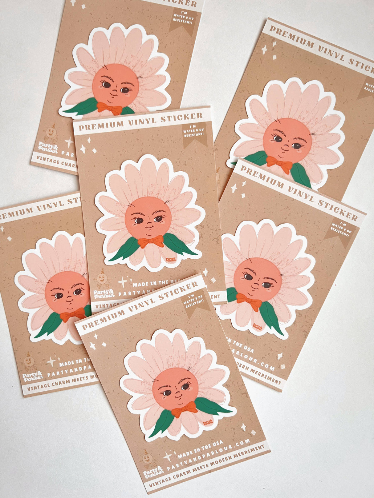 Francine Flower Gal Premium Vinyl Sticker