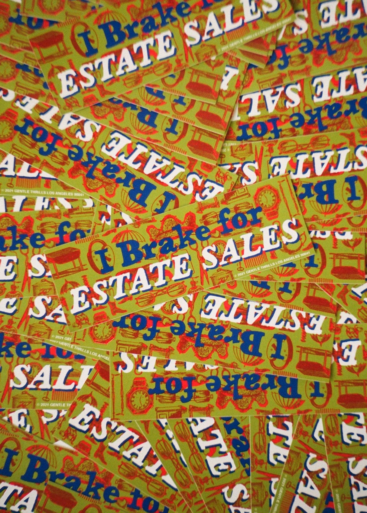 I Brake for Estate Sales Bumper Sticker