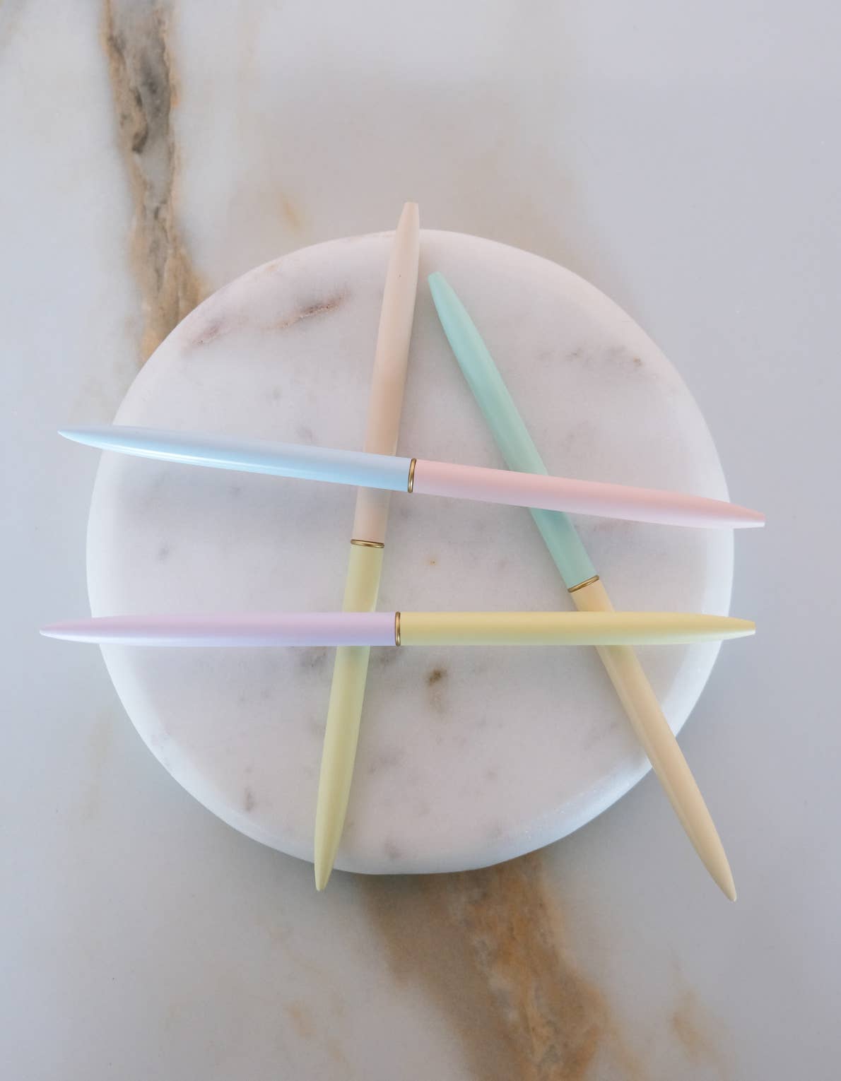 Pastel Duo-Tone Slim Pens Set of Four