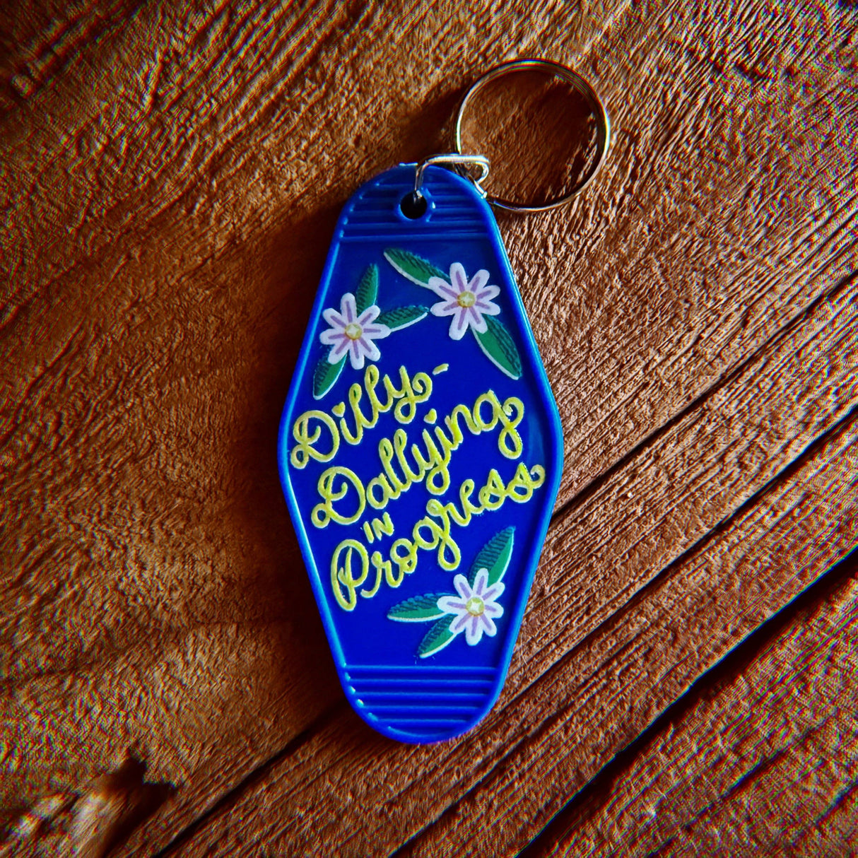 Dilly-Dallying in Progress Keychain