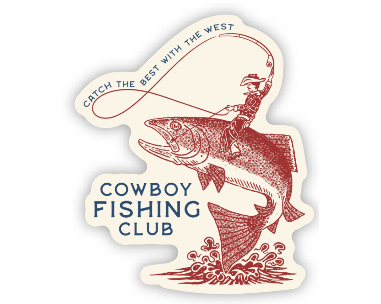 Cowboy Fishing Club Sticker