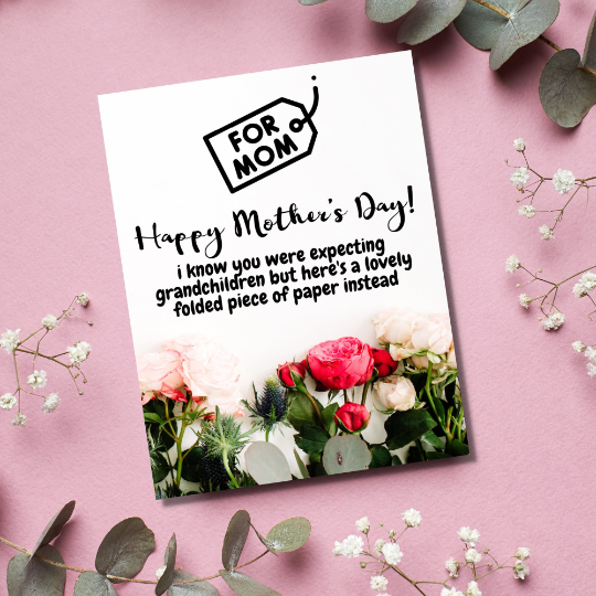 Expecting Grandchildren Mother's Day Card