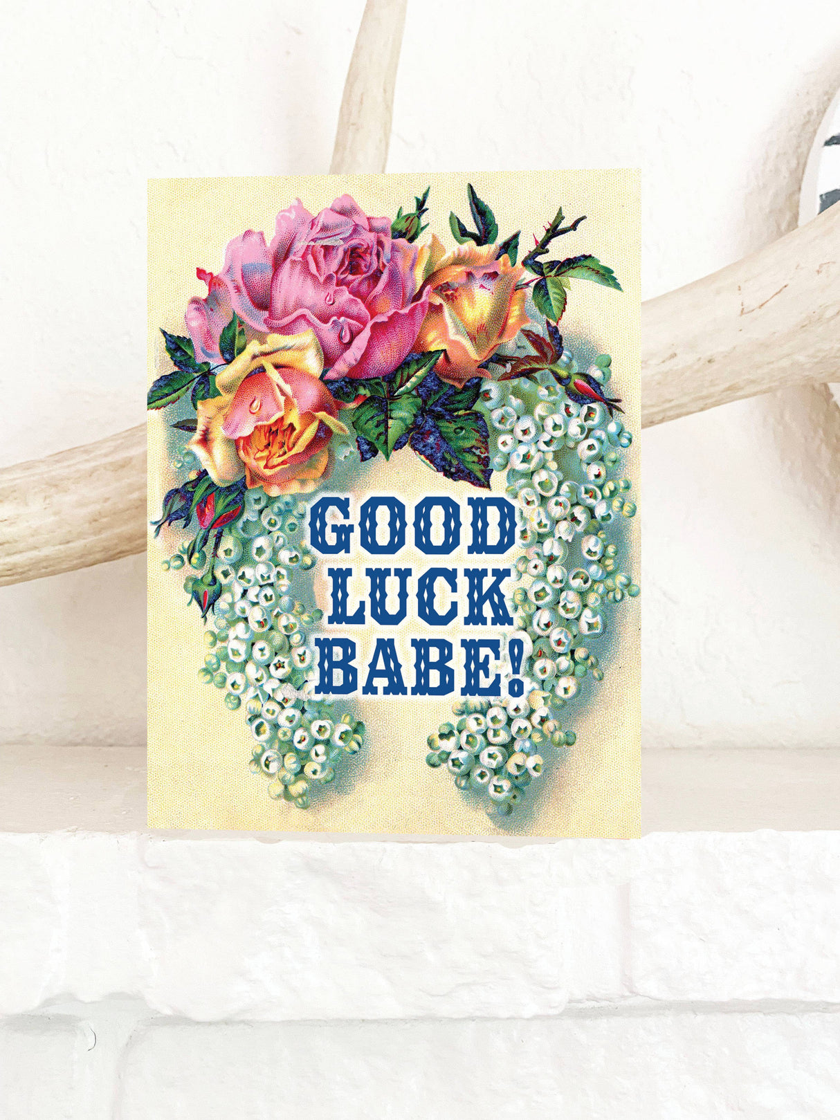 Good Luck Babe Greeting Card